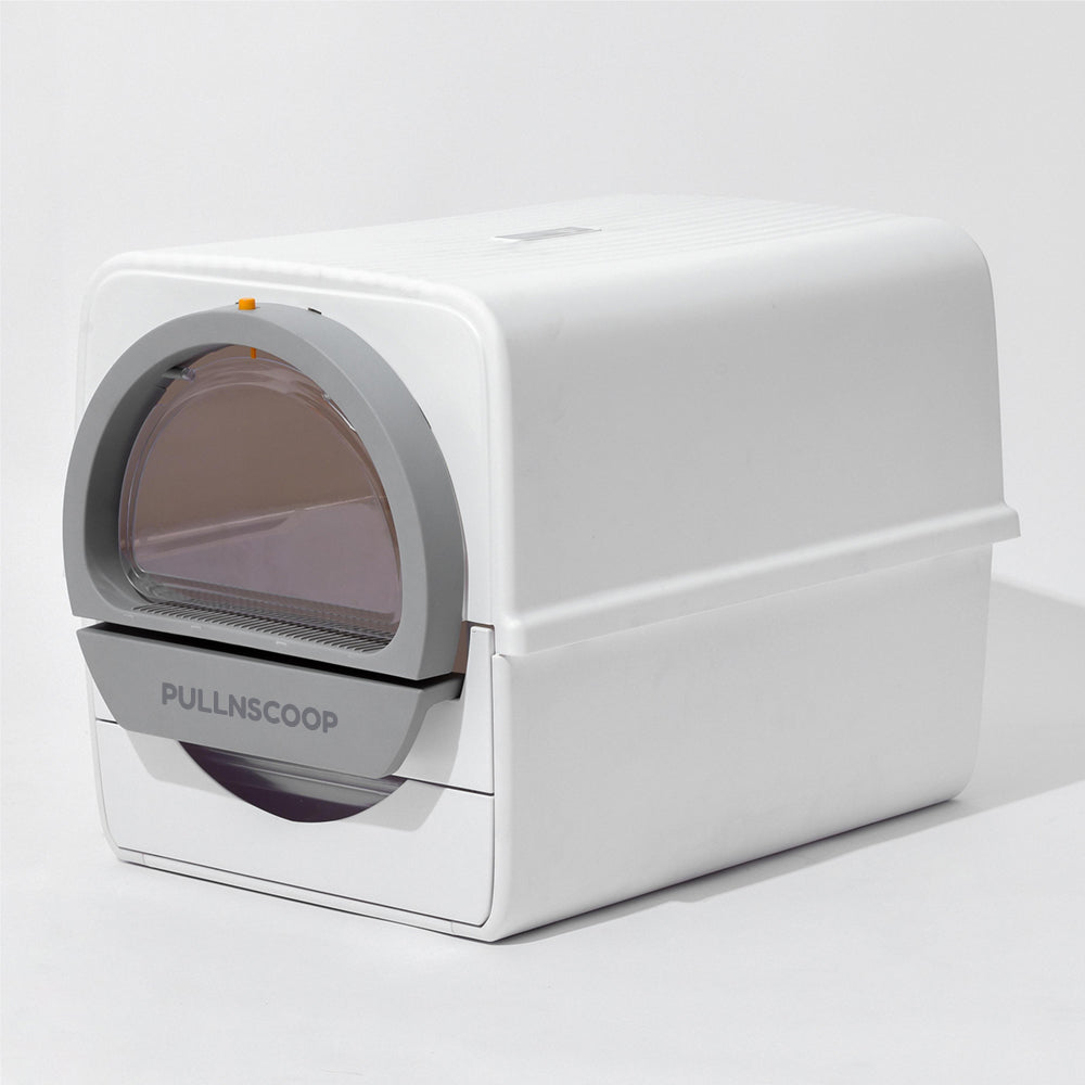 Pullnscoop Non-Electric Automatic Cat Litter Box Self Cleaning Large Space The Best Non-Scoop Non-electric Litter Box